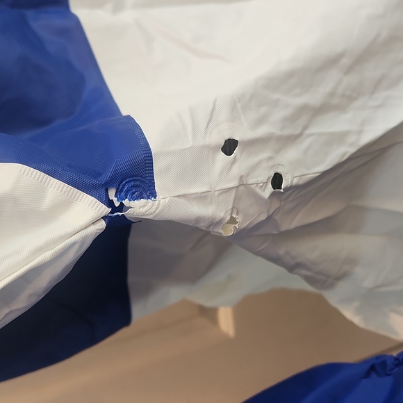 Dallas Cowboys, rain jacket, hood, zip up, pockets, 100% PVC, navy, white, XL - Picture 8 of 12